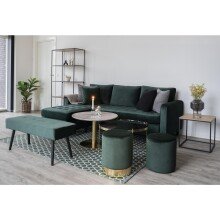 Couchtisch >Bolzano< in Weiss, Marmor - 70x45x70cm (BxHxT)