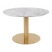 Couchtisch >Bolzano< in Weiss, Marmor - 70x45x70cm (BxHxT)