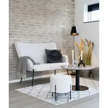 Couchtisch >Bolzano< in Weiss, Marmor - 70x45x70cm...