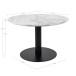 Couchtisch >Bolzano< in Weiss, Marmor - 70x45x70cm (BxHxT)