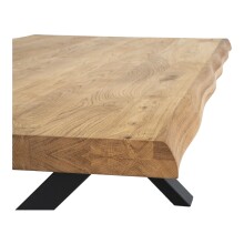 Couchtisch >Toulon< in Natur, Eiche-Massiv - 70x50x120cm (BxHxT)