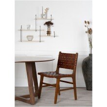 Esstisch >Hellerup< in Natur, Nussbaum - 137x76x137cm (BxHxT)