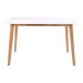 Esstisch >Vojens< in Weiss, MDF - 70x75x120cm (BxHxT)