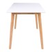 Esstisch >Vojens< in Weiss, MDF - 70x75x120cm (BxHxT)