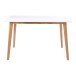 Esstisch >Vojens< in Weiss, MDF - 70x75x120cm (BxHxT)