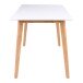 Esstisch >Vojens< in Weiss, MDF - 70x75x120cm (BxHxT)