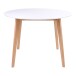 Esstisch >Vojens< in Weiss, MDF - 105x75x105cm (BxHxT)
