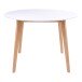 Esstisch >Vojens< in Weiss, MDF - 105x75x105cm (BxHxT)