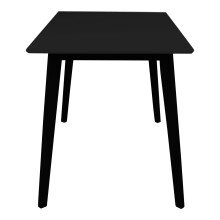 Esstisch >Vojens< in Schwarz, MDF - 70x75x120cm (BxHxT)