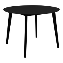 Esstisch >Vojens< in Schwarz, MDF - 105x75x105cm...
