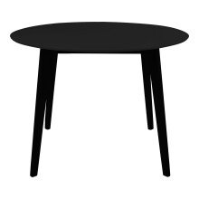 Esstisch >Vojens< in Schwarz, MDF - 105x75x105cm (BxHxT)