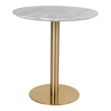 Esstisch >Bolzano< in Weiss, Marmor - 70x75x70cm...