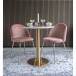 Esstisch >Bolzano< in Weiss, Marmor - 70x75x70cm (BxHxT)