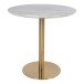 Esstisch >Bolzano< in Weiss, Marmor - 90x75x90cm (BxHxT)