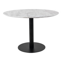 Esstisch >Bolzano< in Weiss, Marmor - 110x75x110cm...