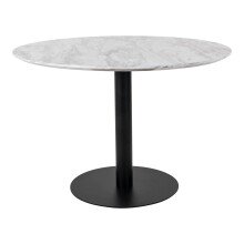 Esstisch >Bolzano< in Weiss, Marmor - 110x75x110cm...