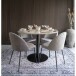 Esstisch >Bolzano< in Weiss, Marmor - 110x75x110cm (BxHxT)