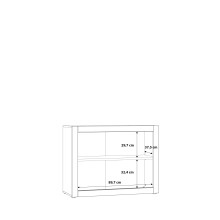 Kommode >L-Light< in weiß - 103x78,3x41,3cm (BxHxT)