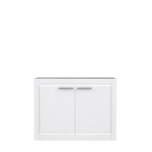 Kommode >L-Light< in weiß - 103x78,3x41,3cm (BxHxT)
