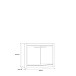 Kommode >L-Light< in weiß - 103x78,3x41,3cm (BxHxT)