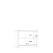 Kommode >L-Light< in weiß - 103x78,3x41,3cm (BxHxT)