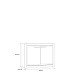Kommode >L-Light< in weiß - 103x78,3x41,3cm (BxHxT)