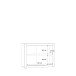 Kommode >L-Light< in weiß - 103x78,3x41,3cm (BxHxT)