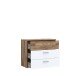 Kommode >Modern Way< in braun,weiß - 99,8x79,9x41,5cm (BxHxT)