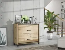 Kommode >Trondheim< in schwarz,braun -...