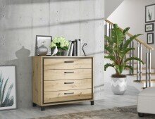 Kommode >Trondheim< in schwarz,braun -...