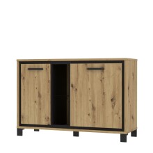 Kommode >Trondheim< in Klarglas - 120,4x81,3x41,5cm (BxHxT)