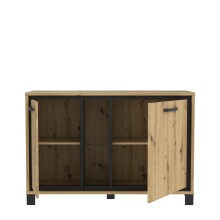 Kommode >Trondheim< in Klarglas - 120,4x81,3x41,5cm (BxHxT)