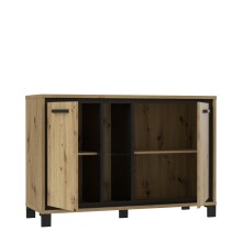 Kommode >Trondheim< in Klarglas - 120,4x81,3x41,5cm (BxHxT)