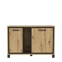 Kommode >Trondheim< in Klarglas - 120,4x81,3x41,5cm (BxHxT)