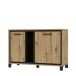 Kommode >Trondheim< in Klarglas - 120,4x81,3x41,5cm (BxHxT)