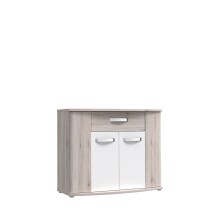 Kommode >Rondino< in beige,braun,weiß -...