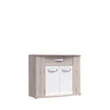 Kommode >Rondino< in beige,braun,weiß -...