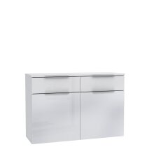 Kommode >Starlet Plus < in weiß,grau - 120,1x82,4x41,3cm (BxHxT)