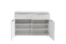 Kommode >Starlet Plus < in weiß,grau - 120,1x82,4x41,3cm (BxHxT)