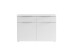 Kommode >Starlet Plus < in weiß,grau - 120,1x82,4x41,3cm (BxHxT)