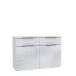 Kommode >Starlet Plus < in weiß,grau - 120,1x82,4x41,3cm (BxHxT)