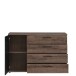 Kommode >Jacky < in braun,schwarz - 124,9x83,1x41,3cm (BxHxT)