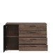 Kommode >Jacky < in braun,schwarz - 124,9x83,1x41,3cm (BxHxT)