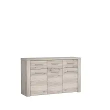 Kommode >Portland< in beige,braun - 136x83,1x41,3cm...