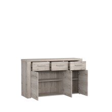 Kommode >Portland< in beige,braun - 136x83,1x41,3cm (BxHxT)