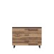 Kommode >Jakobina < in schwarz,braun - 120,1x85,8x41,3cm (BxHxT)