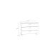 Kommode >Jakobina < in schwarz,braun - 120,1x85,8x41,3cm (BxHxT)