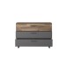 Kommode >Sirius Black < in braun,grau - 120,1x85,8x41,3cm (BxHxT)