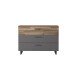 Kommode >Sirius Black < in braun,grau - 120,1x85,8x41,3cm (BxHxT)