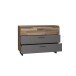 Kommode >Sirius Black < in braun,grau - 120,1x85,8x41,3cm (BxHxT)